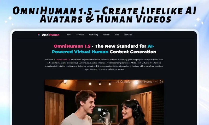 OmniHuman 1.5: Film-Grade Digital Human & True Lip-Sync | OmniHuman