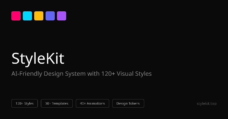 StyleKit - UI Design Prompts, Visual Styles & AI-Friendly Design System
