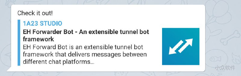 EH Forwarder Bot - 在 Telegram 收发「微信」消息 - 小众软件