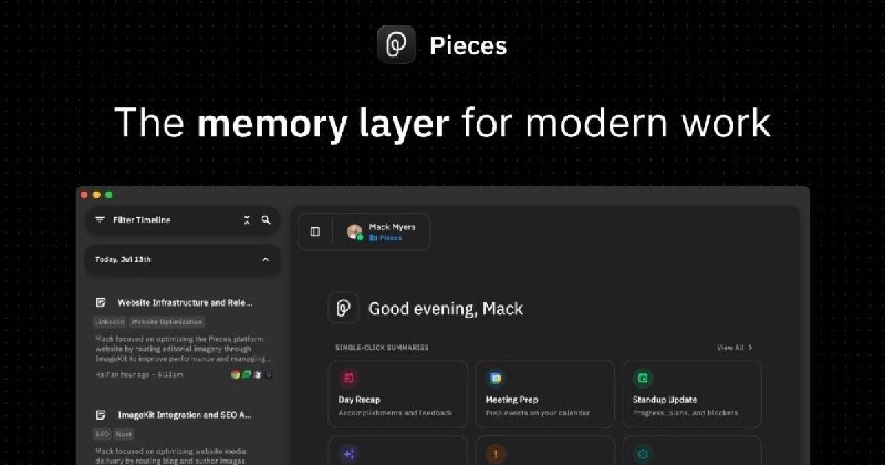 Pieces — The AI memory layer for modern work