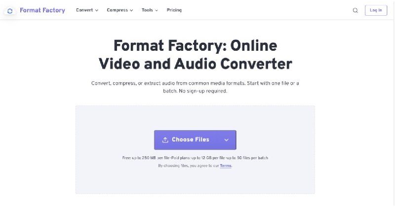 Format Factory - Online Video and Audio Converter