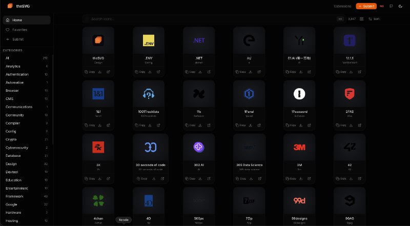 theSVG - 6,523+ Free Brand SVG Icons for Developers and Designers