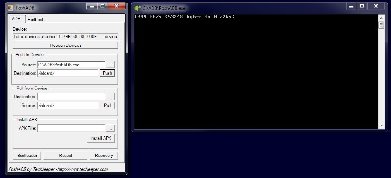 RT Padroid: 在XDA发现另一个GUI可视化ADB工具：PoshADB  基于Powershell，兼容Win7以上的版本，界面简单，是一个纯粹的ADB工具