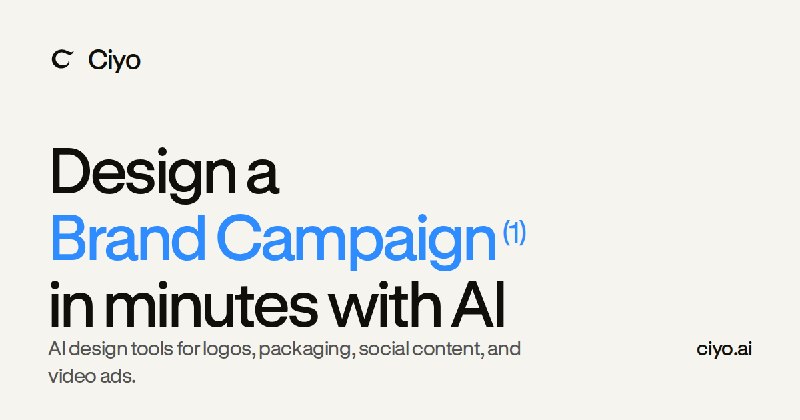 Ciyo – Your AI Design Agent | Create Pro Designs in Minutes