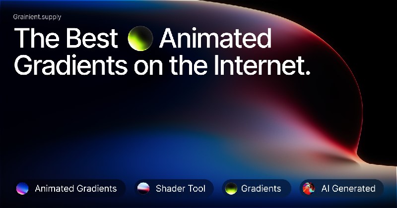 Unlimited Gradients, Animated Gradients and AI-Generated Backgrounds