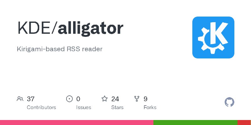 GitHub - KDE/alligator: Kirigami-based RSS reader