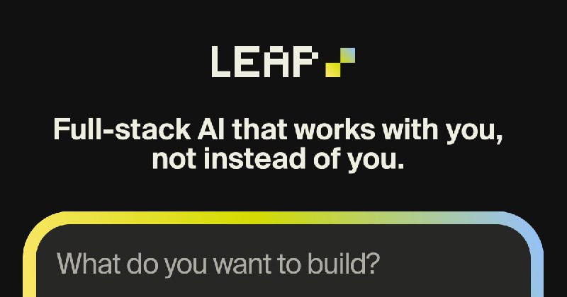 Leap | Build Your Own App with AI
