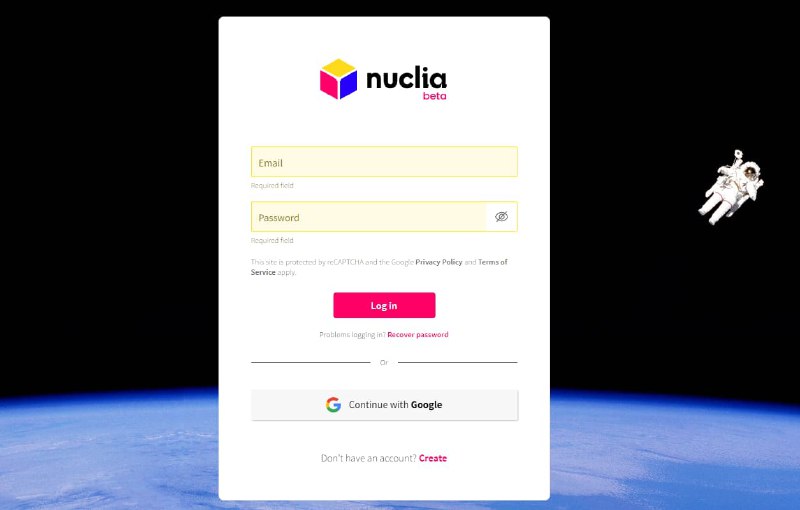 #网址 #网站nuclia-构建任何属于你的搜索nuclia是一家支持用户上传构建索引库的平台支持上传文件、文件夹、链接及自主分类，支持通过API上传，官方提供桌面端用户可以自己创建自己的部件并以代码的形式嵌入到任意网站官网：