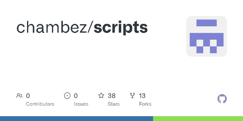 GitHub - chambez/scripts