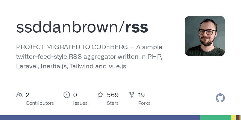 GitHub - ssddanbrown/rss: PROJECT MIGRATED TO CODEBERG -- A simple twitter-feed-style RSS aggregator written in PHP, Laravel, Inertia.js…