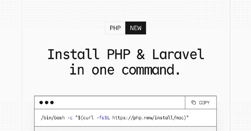 PHP Installer in seconds