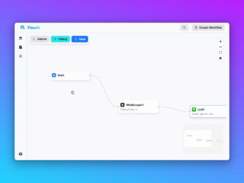 FlowAI - AI Workflow Building and AI Agent Building Platform