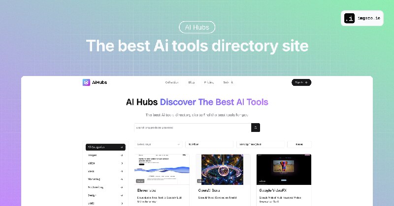 AiHubs - Discover The Best AI Tools, You Don't Want to Miss