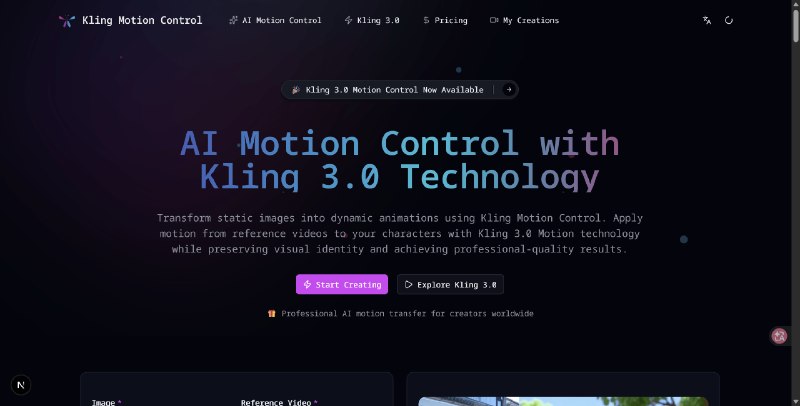 Kling Motion Control - AI 动作迁移与 Kling 3.0 技术
