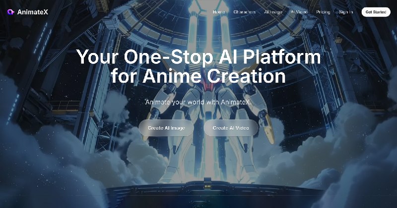 AI Animation, Image & Video Creation Platform | AnimateX