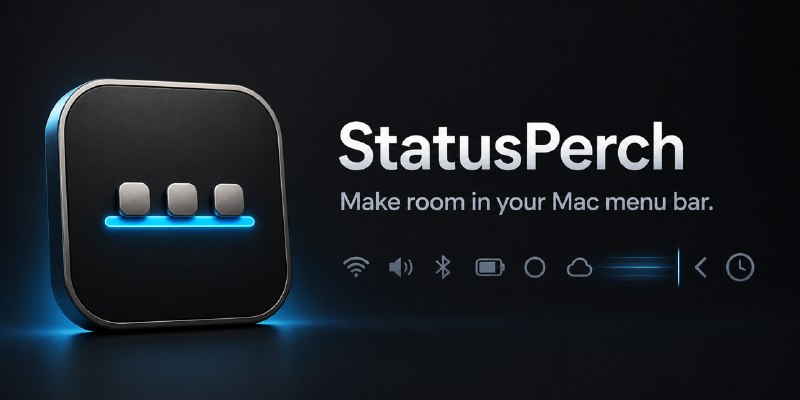 StatusPerch — Make room in your Mac menu bar