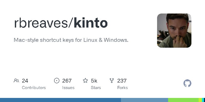 GitHub - rbreaves/kinto: Mac-style shortcut keys for Linux & Windows.