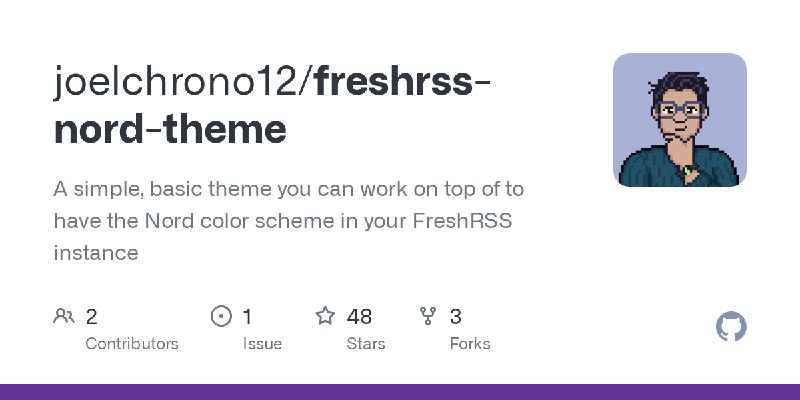 GitHub - joelchrono12/freshrss-nord-theme: A simple, basic theme you can work on top of to have the Nord color scheme in your FreshRSS…