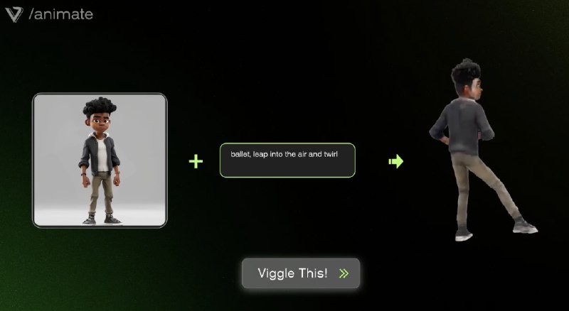 #AI #AI视频viggle-可控AI视频生成介绍viggle是一个由 JST-1 提供支持，具有实际物理理解的视频-3D基础模型，支持文字创建角色，并自由控制角色生成视频
