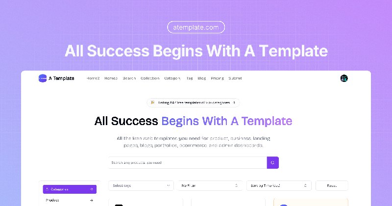 ATemplate | Explore and Share Free Website Templates