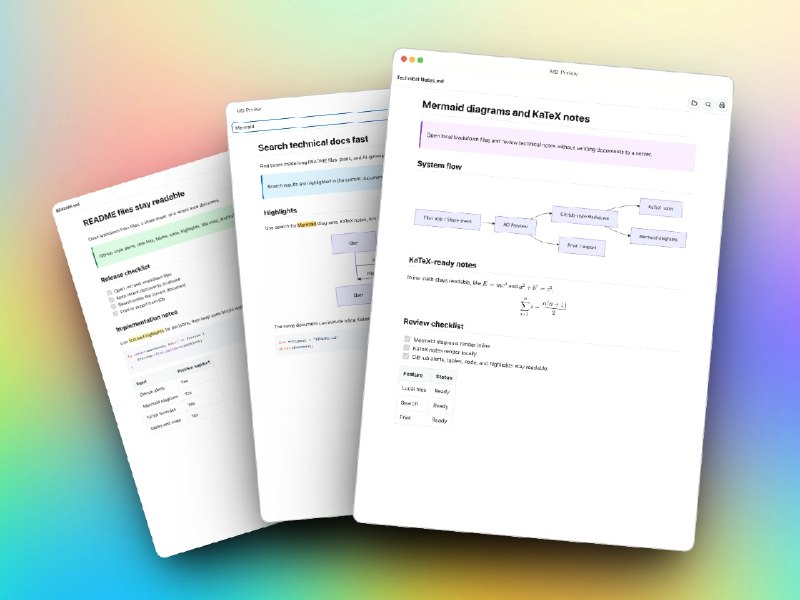 MD Preview — Native Markdown Previewer for AI Docs