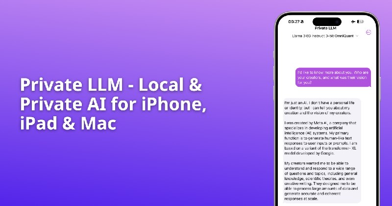 Private LLM - Local & Private AI for iPhone, iPad & Mac