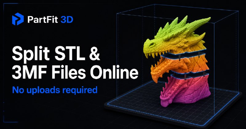 Split 3MF Files Online — Free 3MF Splitter (No Upload) | PartFit 3D