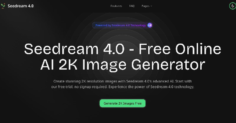 Seedream 4.5：革命性AI 4K图像生成器 | 免费创作