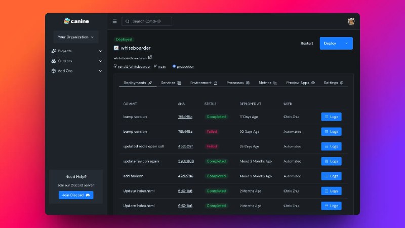 Canine - A Developer-friendly PaaS for your Kubernetes