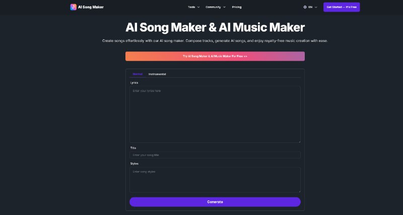 AI音乐生成: 免版税音乐的AI音乐生成器