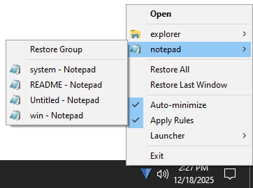 Traynard一款 Windows 桌面工具，可将任意应用窗口最小化到系统托盘（又称“通知区域”）