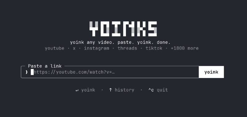 🤖 Yoinks — 社交媒体视频下载工具📦 下载工具 ｜ 多平台 ｜ 开源项目