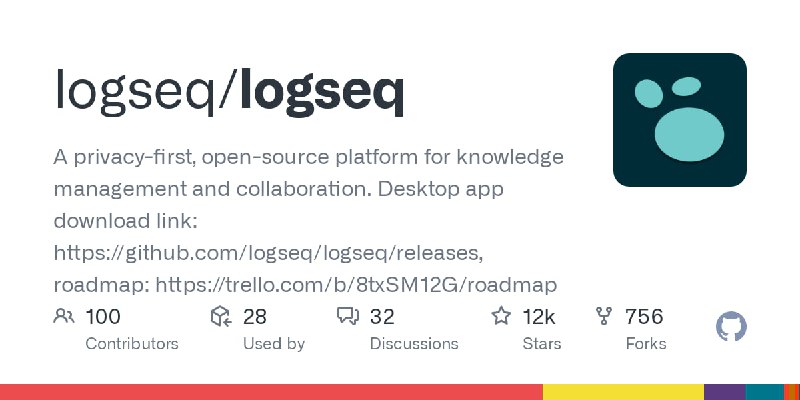 #开源 #笔记 logseq尽管开源许久了，但最近超神了，连续发了ios端、Android端、mac端、win端、linux端，全端齐了，记得还没常用notion时就用过，看样子它真的很想让别人使用开源：
