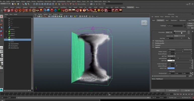 Maya 粒子龙卷风教程链接: