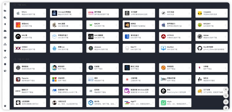 #日常由于macwk此前关闭，近期重新收录了mac\pc的相关下载站