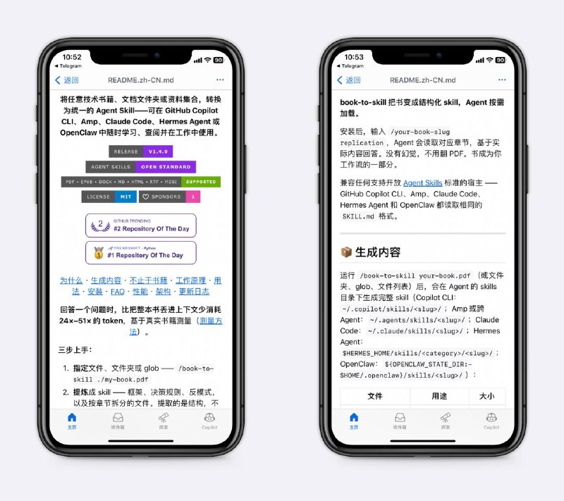 能把任何书籍转化成Skill比如民法典、劳动法，原文十几万字，做成Skill后AI直接基于法条原文回答，而不是编造不确定的答案～