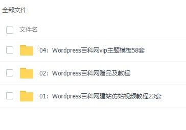WP百科网vip主题模板58套LINK：直达提取码：hhyv🔔发布频道：【资源干货全收录】