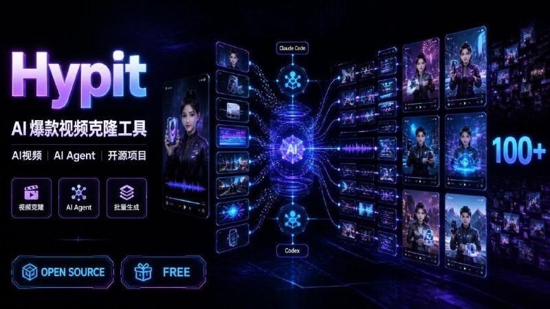🎬 Hypit — AI 爆款视频克隆工具📦 AI视频 ｜ AI Agent ｜ 开源项目