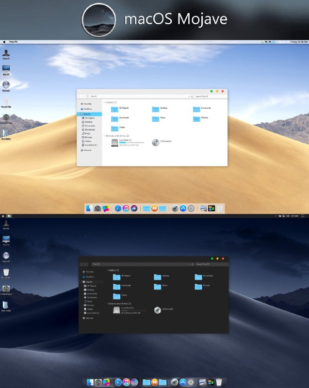 macOS Mojave Dynamic Themelink: