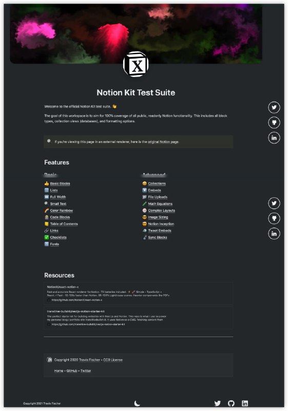 最棒的用notion做个人博客的渲染程序LINK：