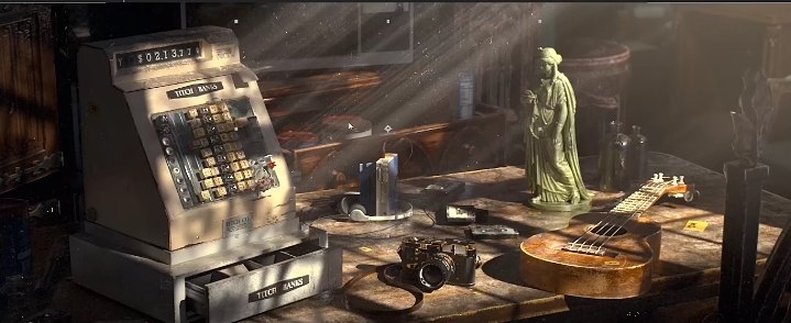 【C4D+AE】神庙/古董店写实类场景教程链接：