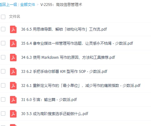 高效信息管理术🔗:直达提取码：7g53🔔发布频道：【资源干货全收录】