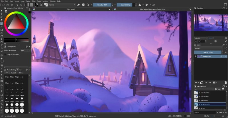 🎨 Krita — Photoshop 开源替代方案📦 图像编辑 ｜ Windows / Linux / Mac / Android ｜ 开源项目