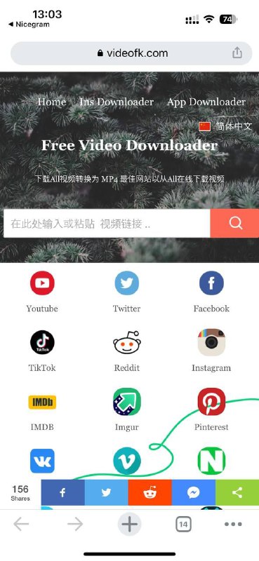 可以下载高清质量的 Mp3、Mp4 的视频，支持下载所有视频格式，如：MP4、M4V、3GP、WMV、FLV、MO、MP3、WEBM 等，支持Youtube、Twitter、Facebook、Tiktok、Reddit、Instagram、IMDB、Imgur、Pinterest、Vk、Vimeo、Naver、Vlive等等众多主流视频网站平台