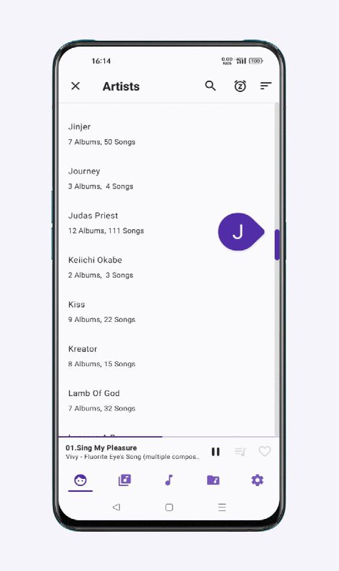 Music-Player-GO一款小巧功能齐全的本地 Android 音乐播放器，支持中文、定时关闭、随机播放、按艺术家、专辑、歌曲或文件夹组织 #音乐 等功能