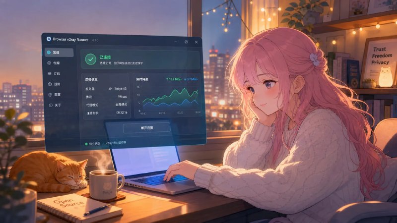 🤖 Browser v2ray Runner — 浏览器代理运行器🌐 浏览器扩展 ｜ VLESS ｜ VMess ｜ Trojan ｜ Shadowsocks ｜ SOCKS5