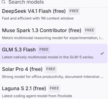 💎 Cline Desktop｜免费 AI 模型⚡️ 桌面 AI Agent · 多模型 · 免费使用🎁 免费模型🤖 DeepSeek V4.1 Flash｜Muse Spark 1.3｜GLM-5.3 Flash🛠 主要功能◉ ClinePass / 个人 API Key◉ Codex、Claude Code 等任务迁移◉ 后台任务计划器◉ MCP 服务器｜插件｜Skills 管理◉ 内置浏览器｜语音输入🚀 使用方法① 下载：